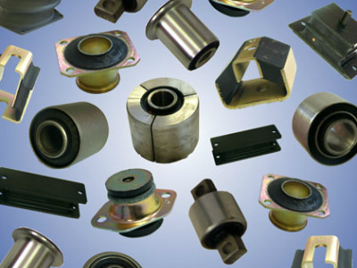 Bobbin rubber mounts